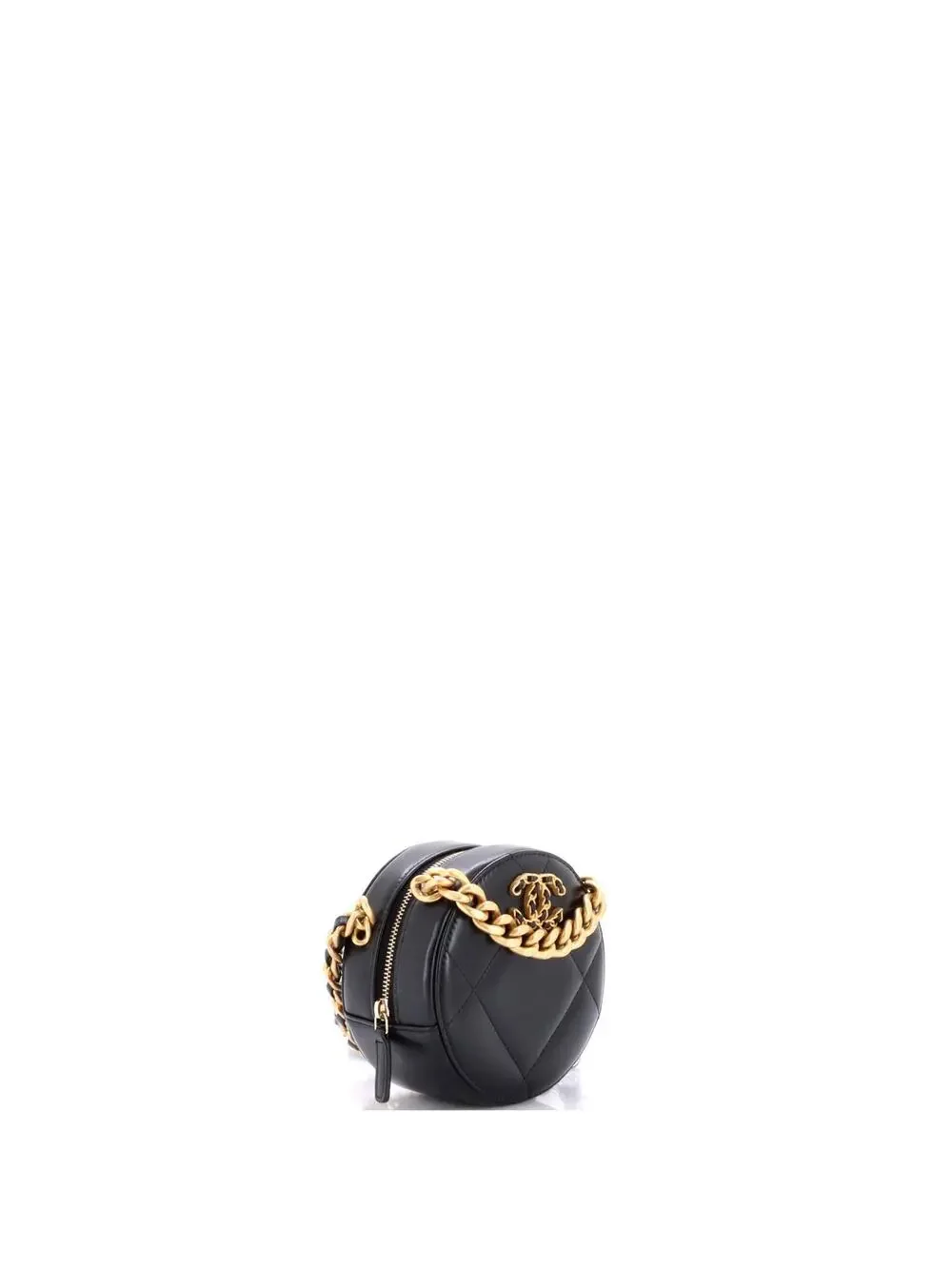 Chanel 19 Round Clutch With Chain #254491C26B